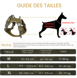 guide des tailles Harnais tactique chien