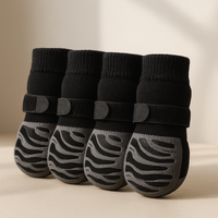 Chaussetes de protection noir pour chien
