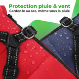 Manteau d’Hiver pour chien 3 en 1 WoufToy protection pluie et vent