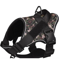 Harnais chien anti traction personnalisé camouflage militaire