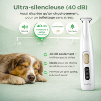Tondeuse à patte pour chien wouftoy zenpattes ultra silencieuse