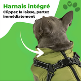 Manteau d’Hiver pour chien 3 en 1 WoufToy harnais intégré