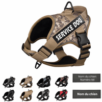 Harnais chien anti traction personnalisé service dog