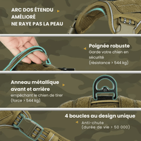 Boucle Sangle Harnais tactique chien