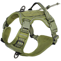 Harnais tactique chien vert 