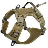 Harnais tactique chien marron