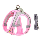Harnais petit chien rose