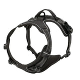 Harnais anti traction chien qui tire noir